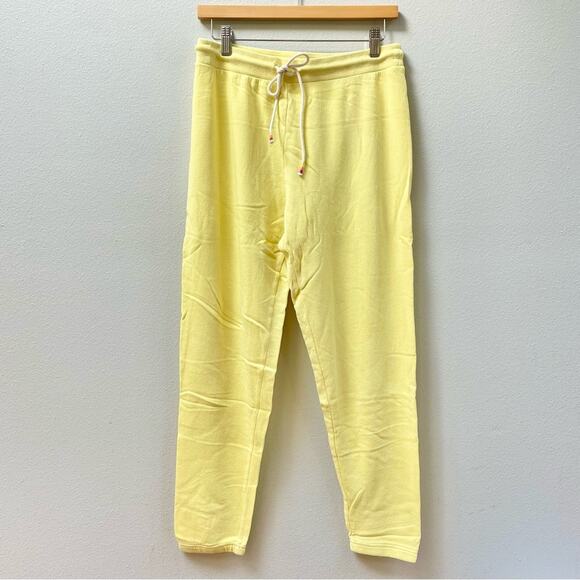 Marine Layer Blake Vintage Terry Drawstring Joggers Banana Yellow Women's Small - Picture 1 of 7